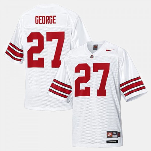 Ohio State Buckeyes Eddie George Men's #27 White College Football Jersey 2404JZTB7